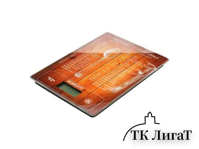 Весы кухонные SCARLETT SC-KS57P19, электронный дисплей, максимальный вес 10 кг, тарокомпенсация, стекло