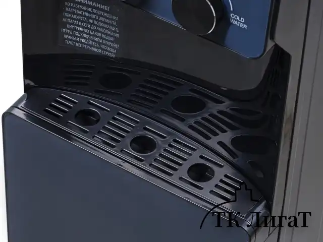 Кулер для воды SONNEN FSE-03RTi, напольный, НАГРЕВ/ОХЛАЖДЕНИЕ ЭЛЕКТРОННОЕ, шкафчик, 3 крана, титановый синий, 455746