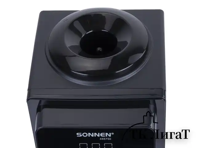 Кулер для воды SONNEN TSE-02FBP, настольный, НАГРЕВ/ОХЛАЖДЕНИЕ ЭЛЕКТРОННОЕ, 2 крана, антрацит, 455750