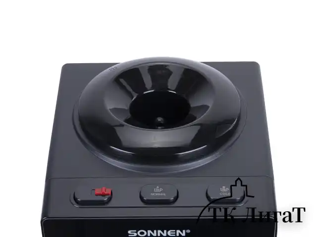 Кулер для воды SONNEN TSE-03BP, настольный, НАГРЕВ/ОХЛАЖДЕНИЕ ЭЛЕКТРОННОЕ, 3 крана, антрацит, 455752
