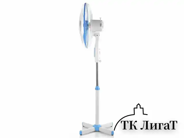 Вентилятор напольный, 3 режима, CENTEK CT-5015 Blue, d=43 см, 40 Вт, синий