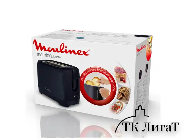 Тостер MOULINEX LT2M0810, 850 Вт, 2 тоста, 7 режимов, пластик, черный