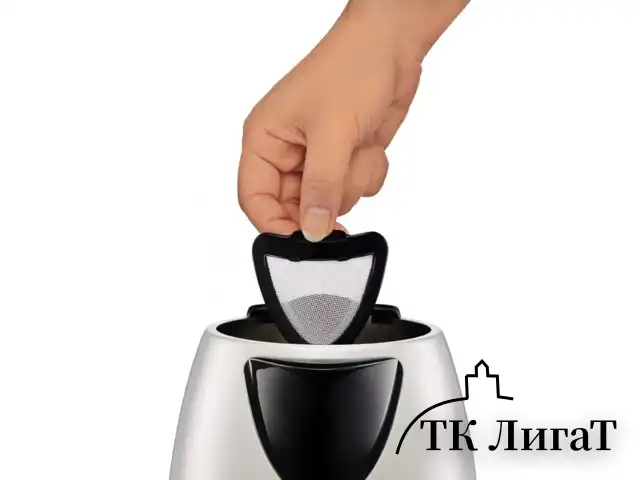Чайник TEFAL KI150D30, 1,7 л, 2400 Вт, закрытый нагревательный элемент, сталь, серебристый, 7211001458