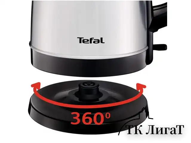 Чайник TEFAL KI150D30, 1,7 л, 2400 Вт, закрытый нагревательный элемент, сталь, серебристый, 7211001458