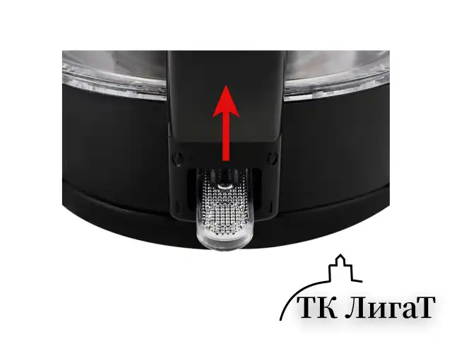 Чайник TEFAL KO450832, 1,7 л, 2400 Вт, закрытый нагревательный элемент, стекло, черный