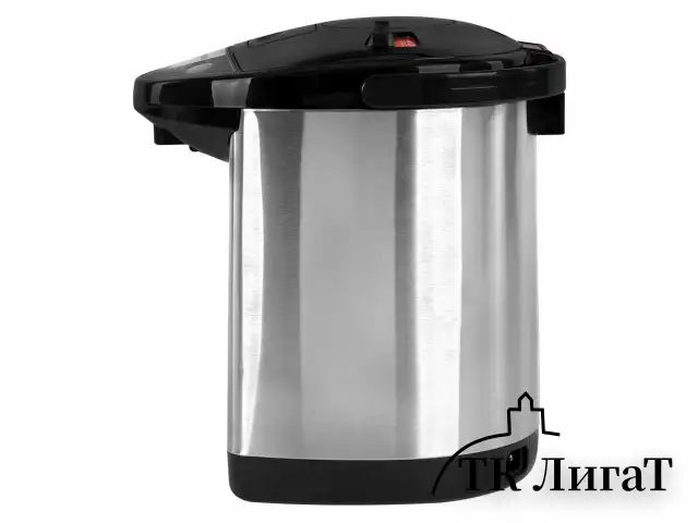 Термопот SONNEN TP-38, 4 л, 900 Вт, 1 температурный режим, 3 режима подачи воды, сталь, черный/серебро, 456710