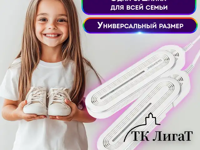 Сушилка для обуви раздвижная с подсветкой, электрическая, сушка для обуви, 16 Вт, DASWERK SD15, 456792
