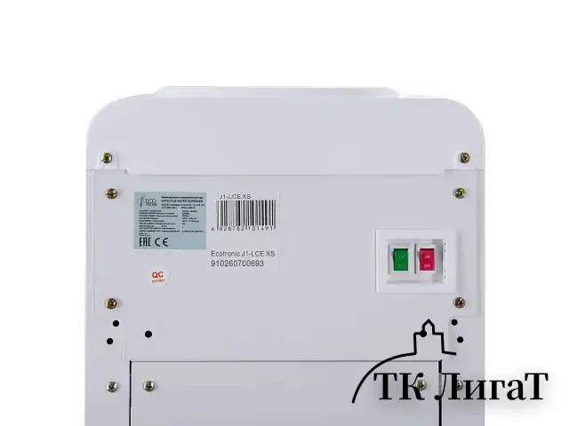 Кулер для воды ECOTRONIC J1-LCE XS, напольный, НАГРЕВ/ОХЛАЖДЕНИЕ ЭЛЕКТРОННОЕ, шкаф, 2 крана, белый, 11660