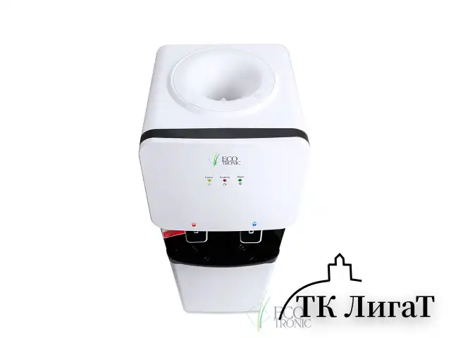 Кулер-водонагреватель БЕЗ ОХЛАЖДЕНИЯ ECOTRONIC J1-LCN XS, напольный, шкаф, 2 крана, белый, 12091