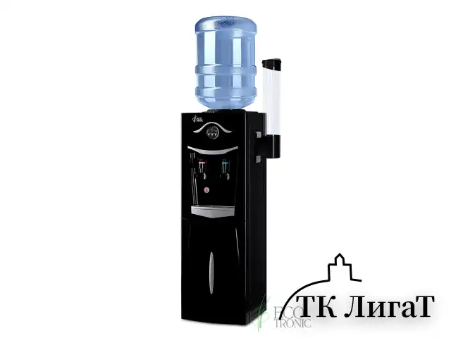 Кулер для воды ECOTRONIC K21-LF, напольный, НАГРЕВ/ОХЛАЖДЕНИЕ КОМПРЕССОРНОЕ, холодильник, 2 крана, черный, 11557