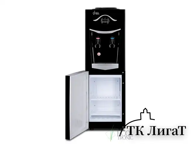 Кулер для воды ECOTRONIC K21-LF, напольный, НАГРЕВ/ОХЛАЖДЕНИЕ КОМПРЕССОРНОЕ, холодильник, 2 крана, черный, 11557