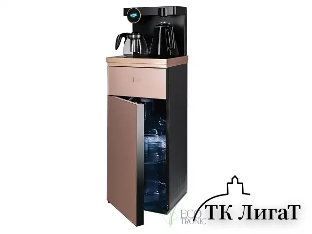Кулер для воды с чайником, БЕЗ ОХЛАЖДЕНИЯ, ECOTRONIC TB12-LNR Tea Bar, напольный, шкаф, 2 крана, 12370