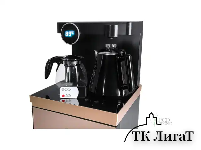 Кулер для воды с чайником, БЕЗ ОХЛАЖДЕНИЯ, ECOTRONIC TB12-LNR Tea Bar, напольный, шкаф, 2 крана, 12370