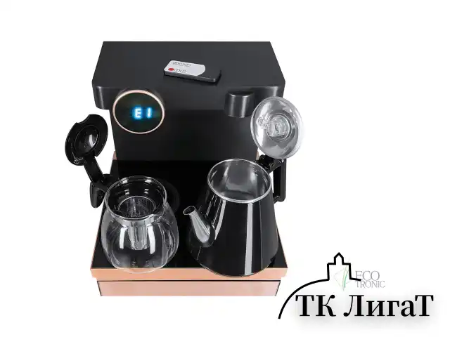 Кулер для воды с чайником, БЕЗ ОХЛАЖДЕНИЯ, ECOTRONIC TB12-LNR Tea Bar, напольный, шкаф, 2 крана, 12370