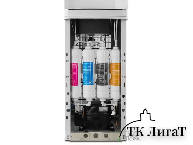 Пурифайер для воды ECOTRONIC A60-U4L напольный, НАГРЕВ/ОХЛАЖДЕНИЕ КОМПРЕССОРНОЕ, 2 крана, белый, 7138