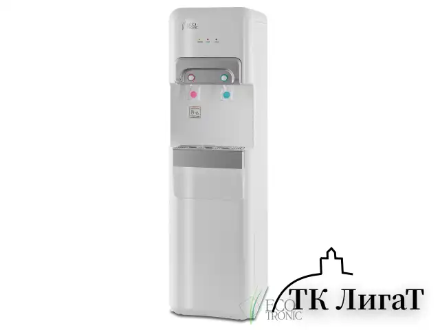 Пурифайер для воды ECOTRONIC V10-U4L напольный, НАГРЕВ/ОХЛАЖДЕНИЕ КОМПРЕССОРНОЕ, 2 крана, белый 7258
