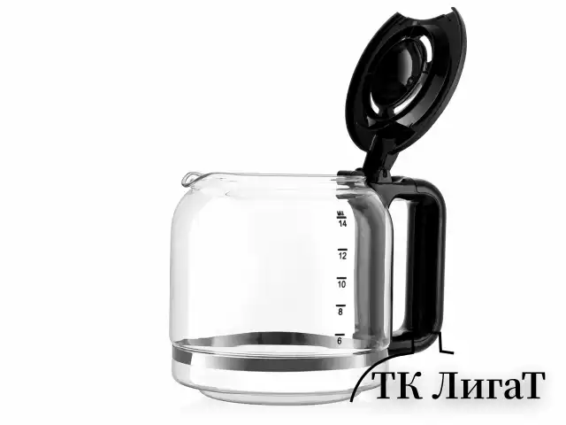 Кофеварка капельная BRAYER BR1124, 900 Вт, объем 1,8 л, LED-дисплей, поддержание температуры, черная