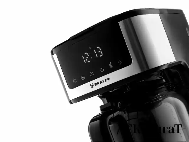 Кофеварка капельная BRAYER BR1124, 900 Вт, объем 1,8 л, LED-дисплей, поддержание температуры, черная