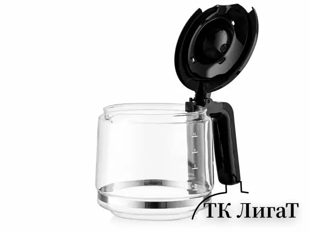 Кофеварка капельная BRAYER BR1125, 900 Вт, объем 1,25 л, LED-дисплей, термокружка в ПОДАРОК, черная