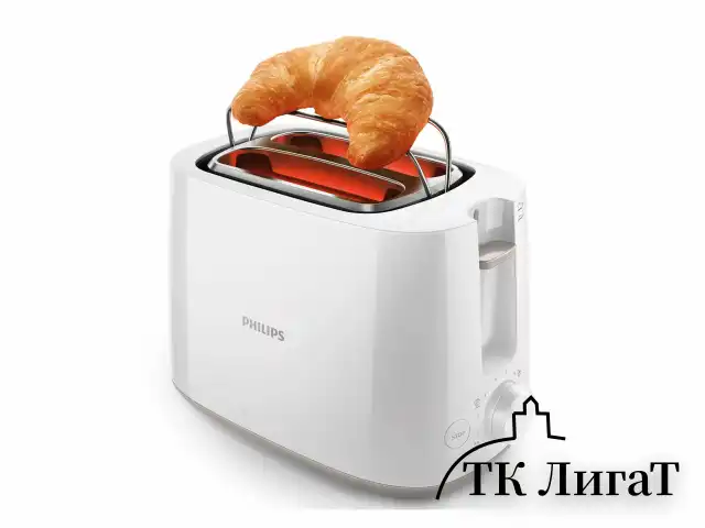 Тостер PHILIPS HD2581/00, 830 Вт, 2 тоста, 8 режимов, пластик, белый
