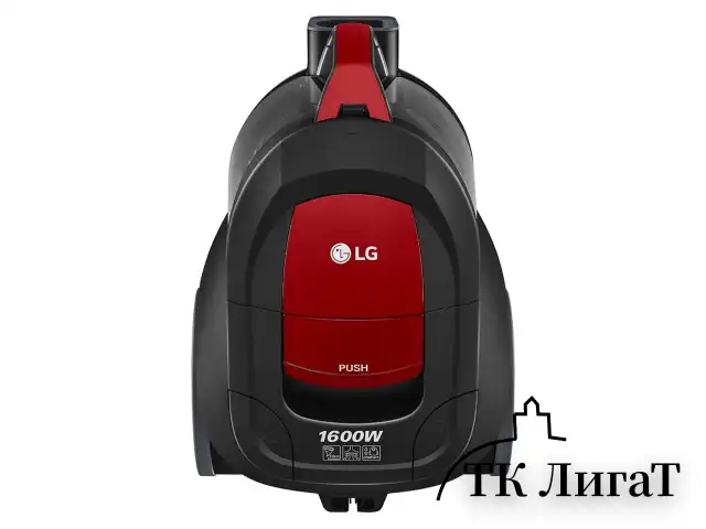 Пылесос LG VC5316NNTR с контейнером "циклон", 1600 Вт, мощность всасывания 330 Вт, красный/черный
