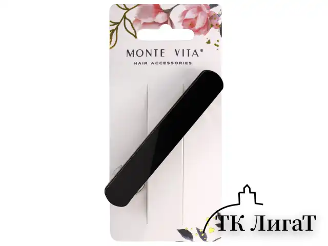 Заколка для волос 8,5 см, автомат, глянцевый, АССОРТИ, MONTE VITA, 457086