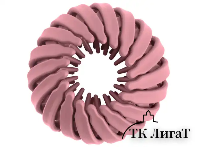 Заколка для волос, для хвоста и пучка, диаметр 6 см, soft-touch, АССОРТИ, MONTE VITA, 457127