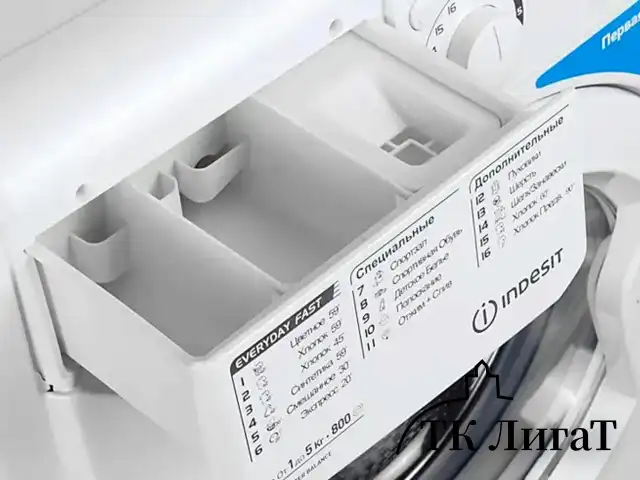 Стиральная машина INDESIT EWSB 5085 CIS, 800 об/мин, 5 кг, фронтальная загрузка, 16 программ, белая, 869991565300