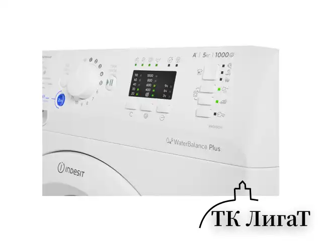 Стиральная машина INDESIT BWSA 51051 1, 1000 об/мин, 5 кг, фронтальная загрузка, 17 программ, белая, 869991020420