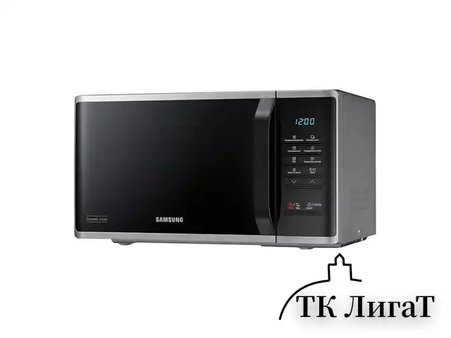 Микроволновая печь SAMSUNG MS23K3513AS/BW, объем 23 л, мощность 800 Вт, механическое управление