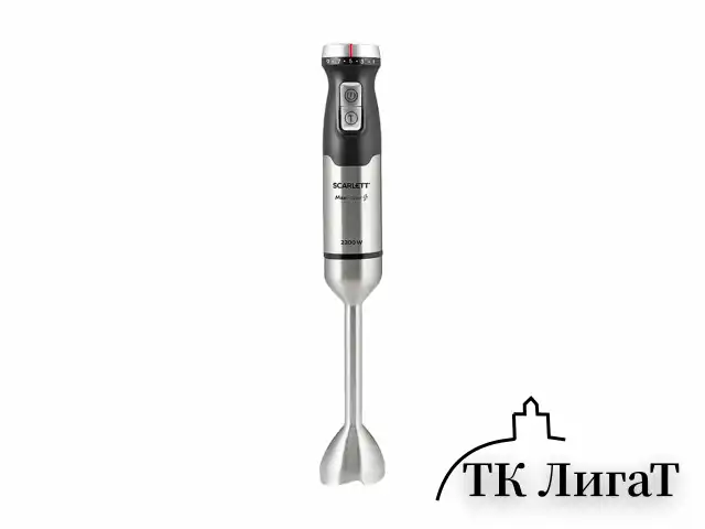 Блендер погружной SCARLETT SC-HB42F40, 2200 Вт, 9 скоростей, 3 насадки, стакан, черный