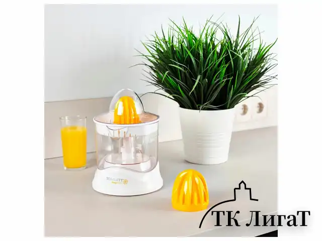 Соковыжималка для цитрусовых SCARLETT SC-JE50C02, 25 Вт, стакан 0,7 л, пластик, белый