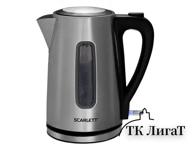 Чайник SCARLETT SC-EK21S13, 1,7 л, 2200 Вт, закрытый нагревательный элемент, стальной