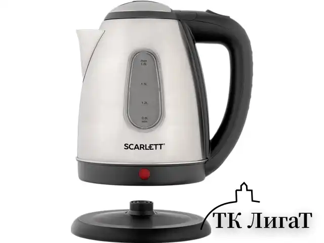 Чайник SCARLETT SC-EK21S88, 1,8 л, 2200 Вт, закрытый нагревательный элемент, стальной