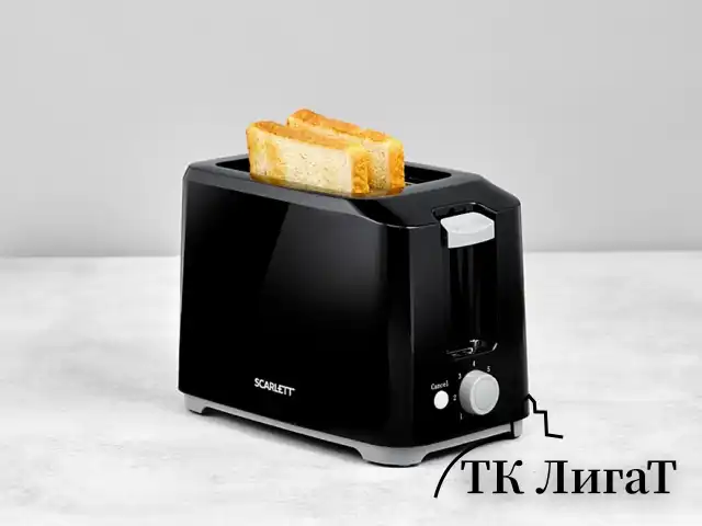 Тостер SCARLETT SC-TM11020, 700 Вт, 2 тоста, 7 режимов, механическое управление, пластик, черный