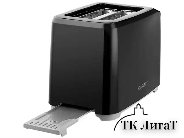 Тостер SCARLETT SC-TM11020, 700 Вт, 2 тоста, 7 режимов, механическое управление, пластик, черный