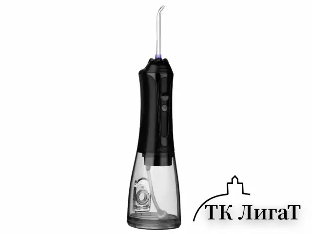 Ирригатор для полости рта REVYLINE RL 450 New, портативный, емкость резервуара 0,3 л, 5 насадок, черный, 7993