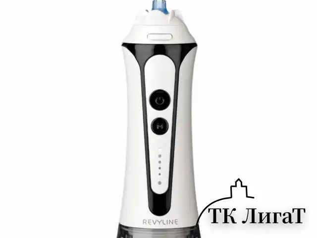 Ирригатор для полости рта REVYLINE RL 450 New, портативный, емкость резервуара 0,3 л, 5 насадок, белый, 7994