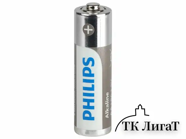 Батарейки алкалиновые КОМПЛЕКТ 2 шт. (отрывной блок) PHILIPS Entry, АА (LR6, 24А), блистер, Б0064636