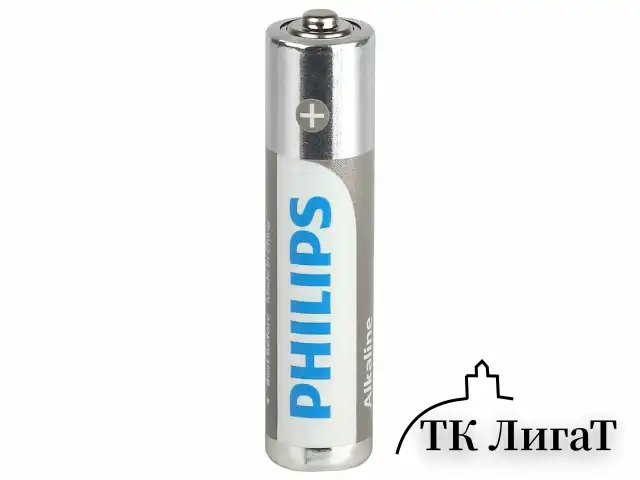 Батарейки алкалиновые КОМПЛЕКТ 2 шт. (отрывной блок) PHILIPS Entry, ААА (LR03,15 А) блистер, Б0064646