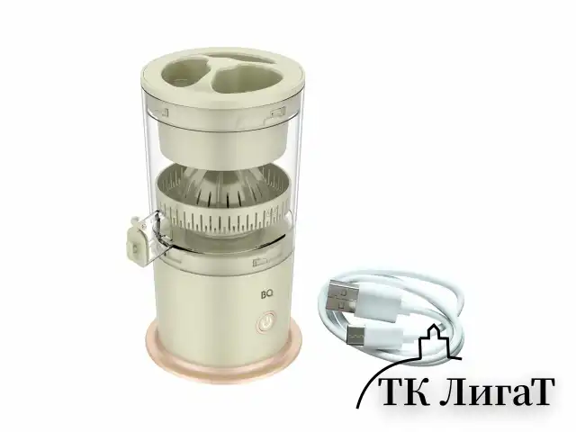 Соковыжималка для цитрусовых аккумуляторная BQ (БИ-КЬЮ) J3000, 45 Вт, стакан 0,2 л, пластик, зеленая, 86196906