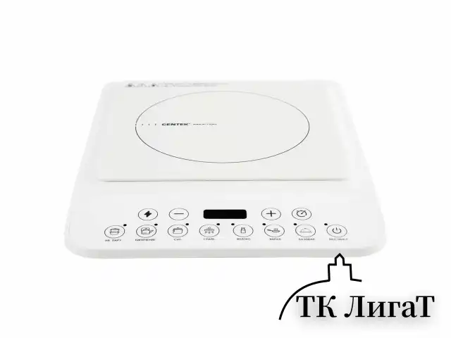 Настольная индукционная плита CENTEK CT-1517, 2000 Вт, 7 программ, электронное управление, белая, CT-1517 White