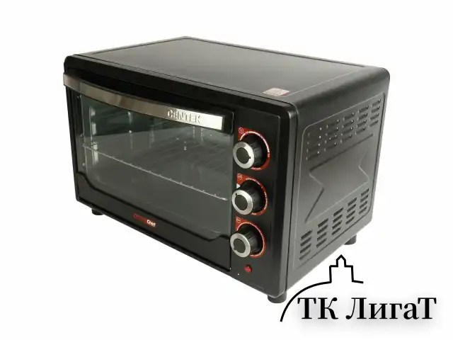Мини-печь CENTEK CT-1530-36 GRILL, 1600 Вт, 36 л, ГРИЛЬ, таймер 90 мин., черная
