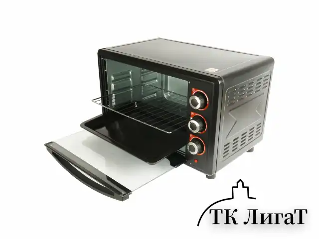Мини-печь CENTEK CT-1530-36 GRILL, 1600 Вт, 36 л, ГРИЛЬ, таймер 90 мин., черная