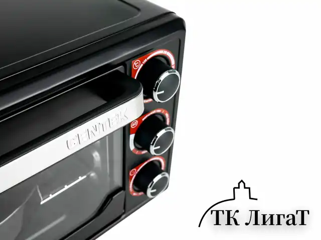 Мини-печь CENTEK CT-1537-30, 1600 Вт, 30 л, таймер 90 мин., черная