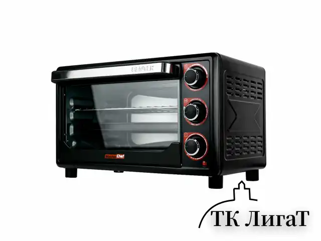 Мини-печь CENTEK CT-1537-30, 1600 Вт, 30 л, таймер 90 мин., черная