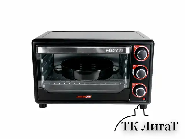 Мини-печь CENTEK CT-1537-30, 1600 Вт, 30 л, таймер 90 мин., черная