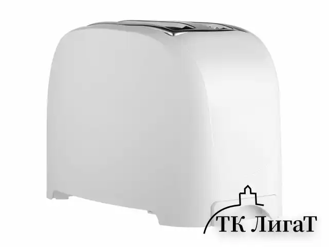 Тостер CENTEK CT-1420, 750 Вт, 2 тоста, 7 режимов, пластик, белый
