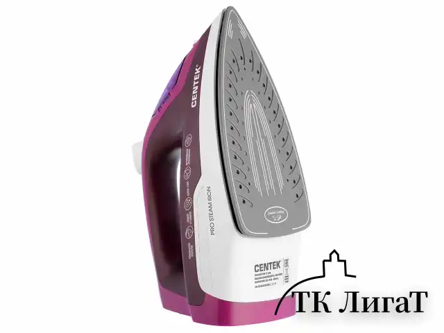 Утюг CENTEK CT-2348, 1800 Вт, антипригарное покрытие, антикапля, антинакипь, фиолетовый, CT-2348 VIOLET