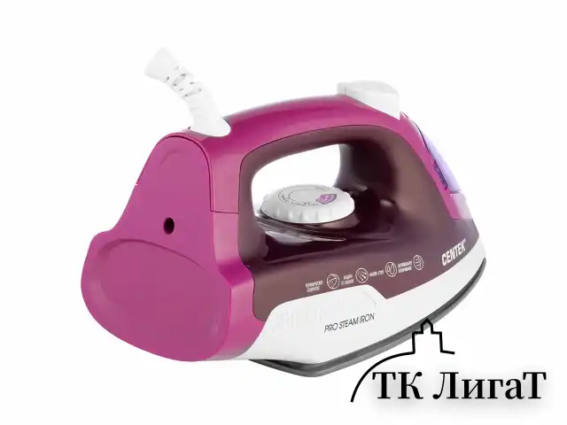 Утюг CENTEK CT-2348, 1800 Вт, антипригарное покрытие, антикапля, антинакипь, фиолетовый, CT-2348 VIOLET